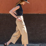 Women's Khaki Wide Leg Pant