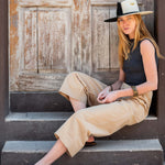 Women's Khaki Wide Leg Pant