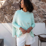 Women's Cotton Polo Oversized Sweater