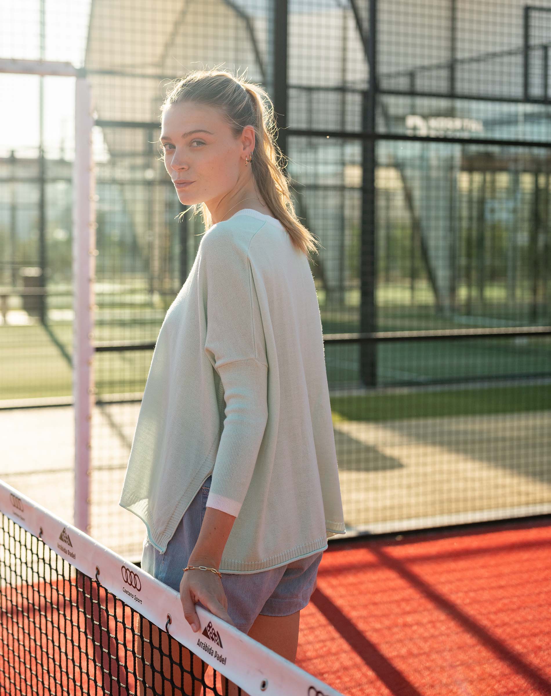 Women's Green Vneck Oversized Sweater