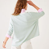 Women's Green Vneck Oversized Sweater