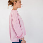 Women's Light Pink Cuff Tee