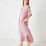 Women's Light Pink Maxi Kaftan Coverup Dress