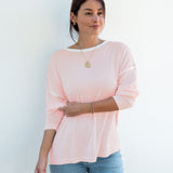 Women's Light Pink Oversized Pullover