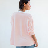 Women's Light Pink Oversized Pullover