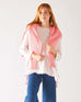 Women's One Size Tee in Light Pink Front View with Layering