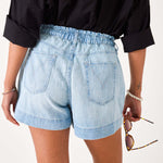 Women's Drawstring Jean Shorts