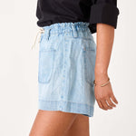 Women's Drawstring Jean Shorts
