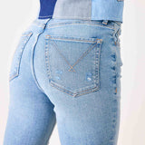 Women's Light Wash Straight Leg Jeans