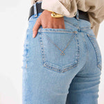 Women's Light Wash Straight Leg Jeans