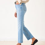 Women's Light Wash Straight Leg Jeans