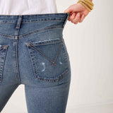 Women's Light Wash Straight Leg Jeans