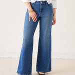 Women's Light Wash Wide Leg Jeans Perfect for Fall