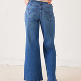 Women's Light Wash Wide Leg Jeans Perfect for Fall