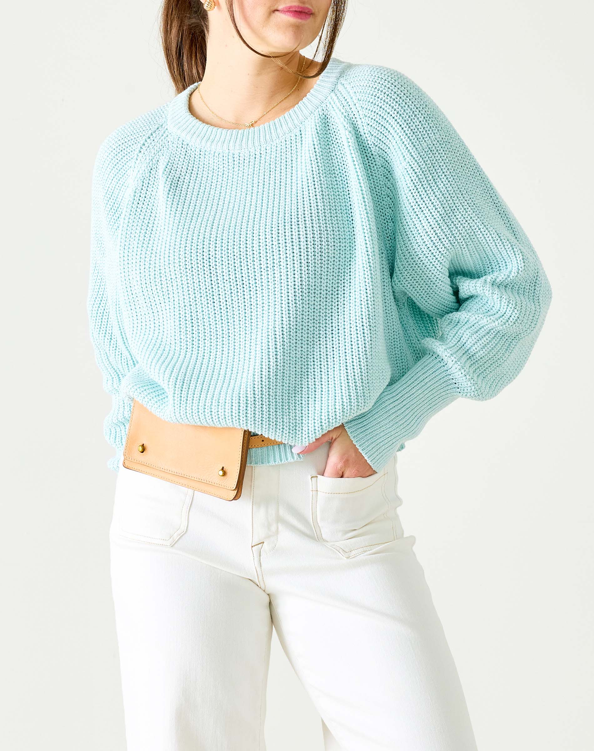 Salty Cotton Crewneck Sweater