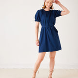 Women's Navy Flowy Mini Dress