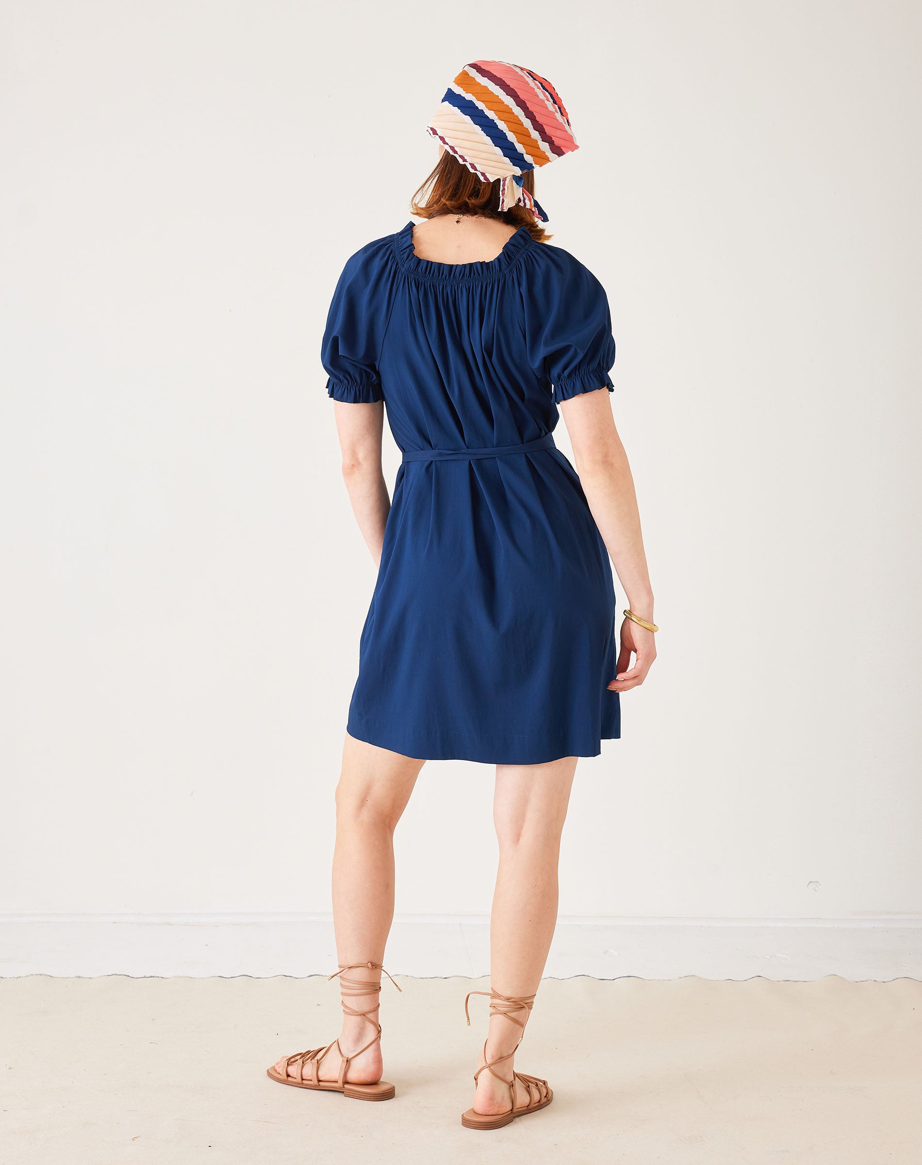 Women's Navy Flowy Mini Dress