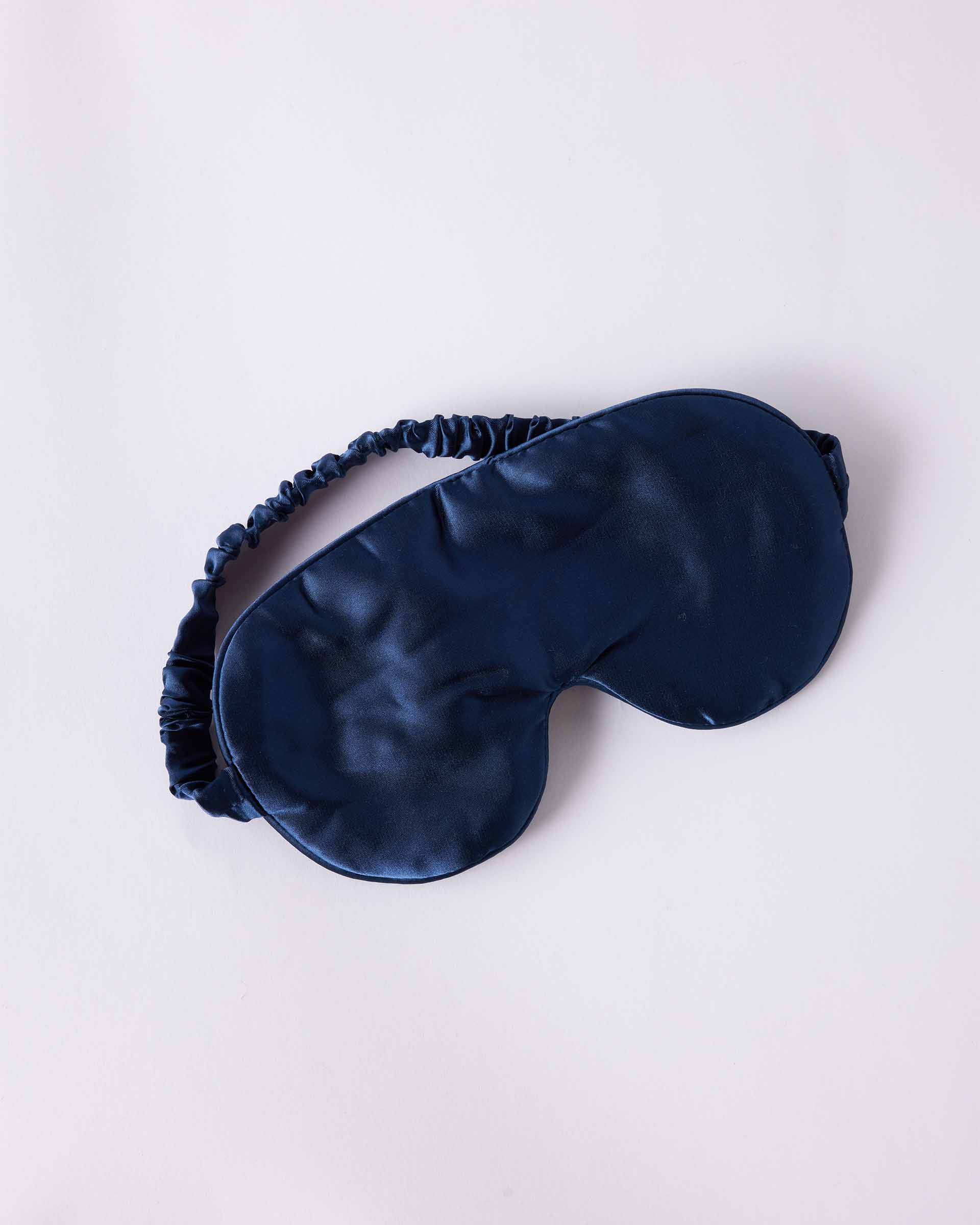 Women's Navy Satin Modal Sleep Mask