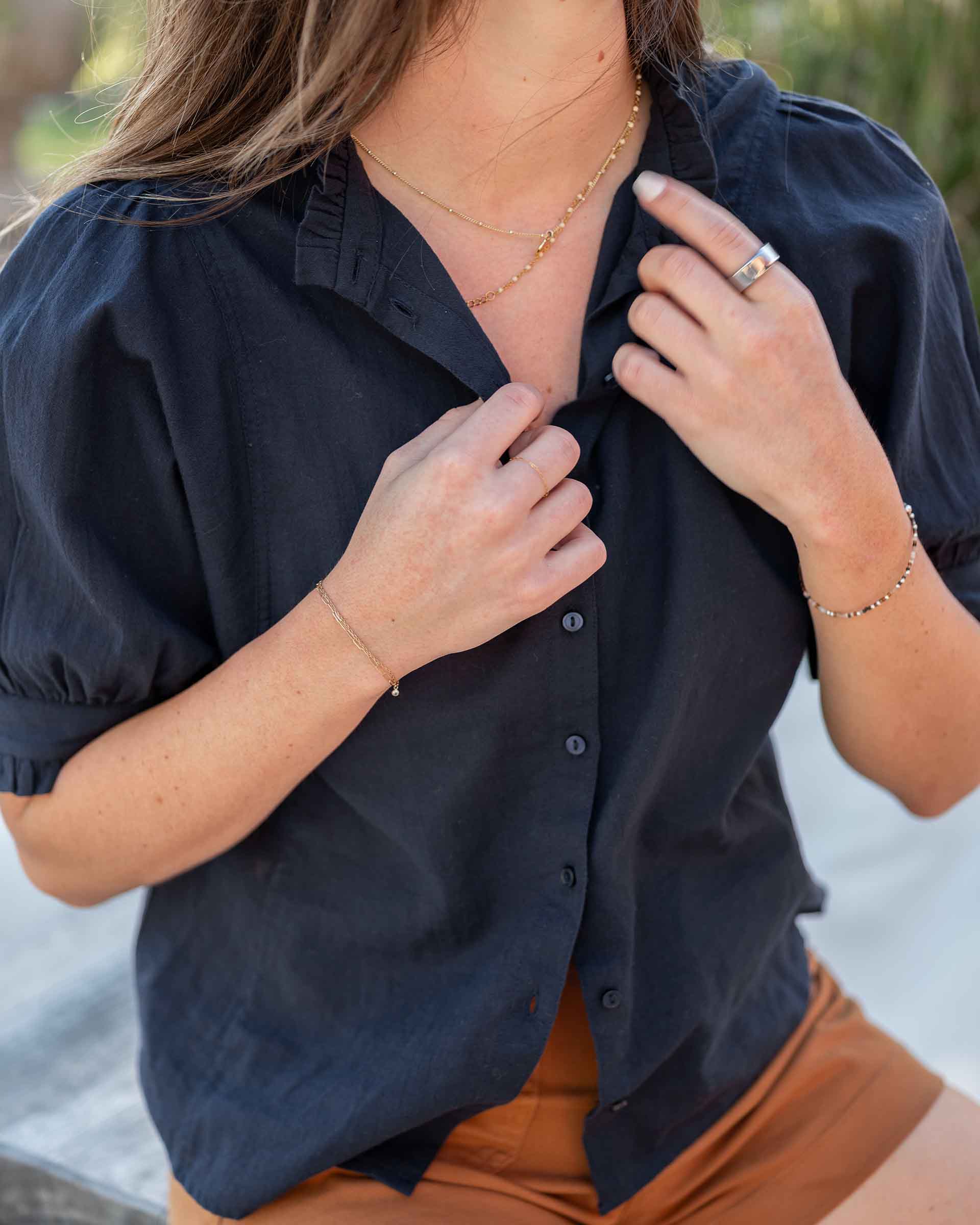 Women's Lightweight Button Down Top