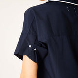 Women's Navy Short Sleeve Top