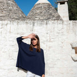 Women's One Size Tee in Navy Travel Destination