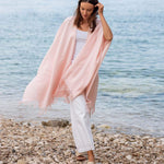 Women's One Size Light Pink Travel Wrap Travel Destination