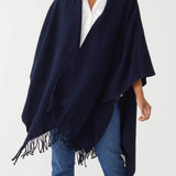 Women's One Size Navy Travel Wrap Chest View