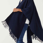 Women's One Size Navy Travel Wrap Side View