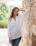 Women's One Size White Cuff Tee Chest View Travel