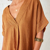 Women's Orange Beach Kaftan Coverup Dress