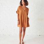 Women's Orange Beach Kaftan Coverup Dress