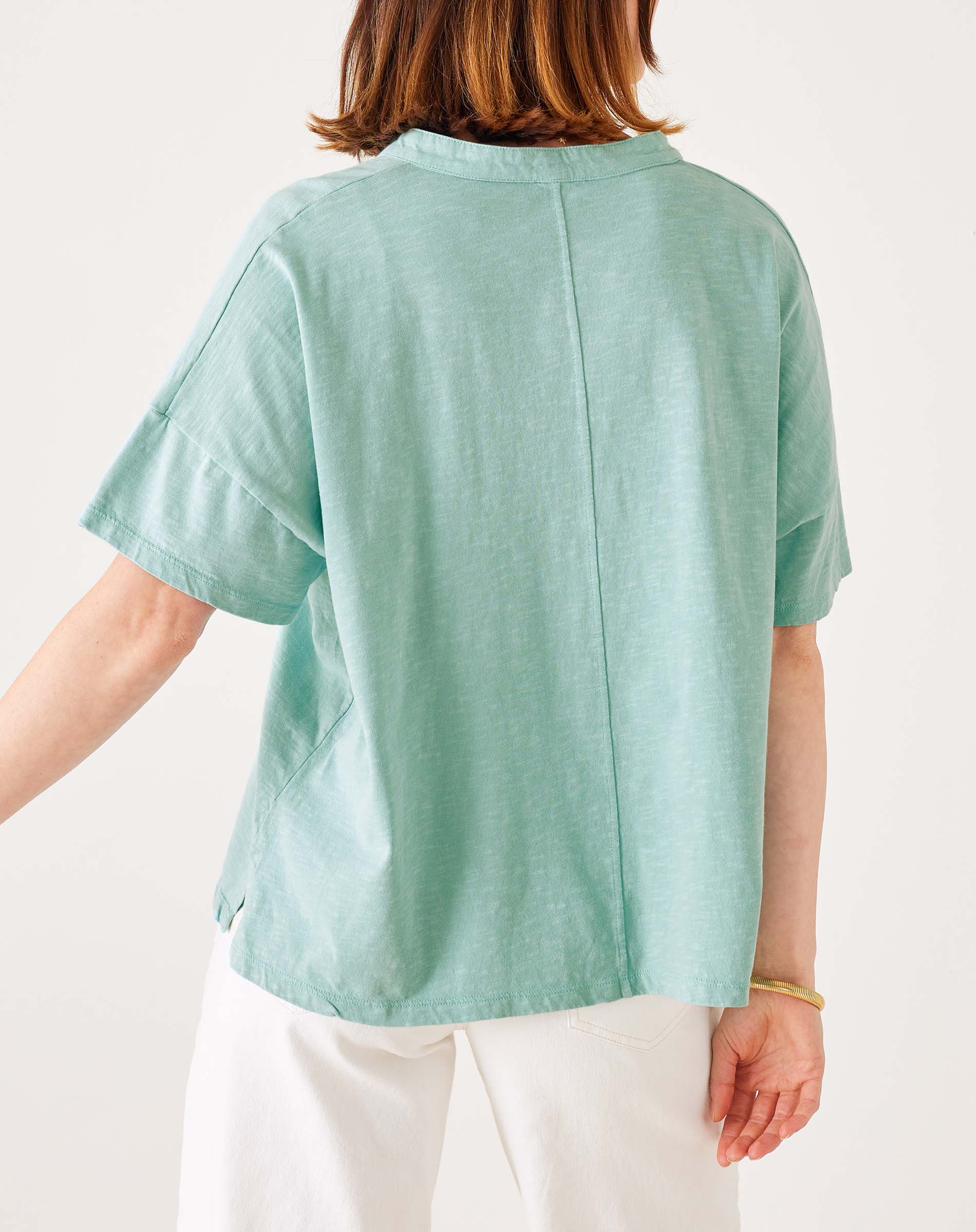 Women's Oversized Light Green Short Sleeve Tee