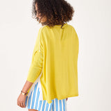 Women's Oversized Yellow Sweater Hello Sunshine Motto