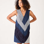 Women's Patchwork Denim Dress