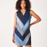 Women's Patchwork Denim Dress