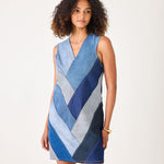 Women's Patchwork Denim Dress