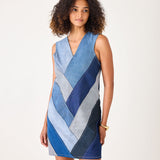 Women's Patchwork Denim Dress