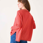 Women's Cotton Polo Oversized Sweater