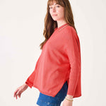 Women's Cotton Polo Oversized Sweater