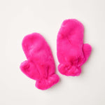 Women's Faux Fur Cozy Mittens With Thumb Holes