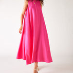 Women's Pink Maxi Dress Front View