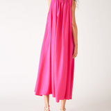 Women's Pink Maxi Dress Rear View