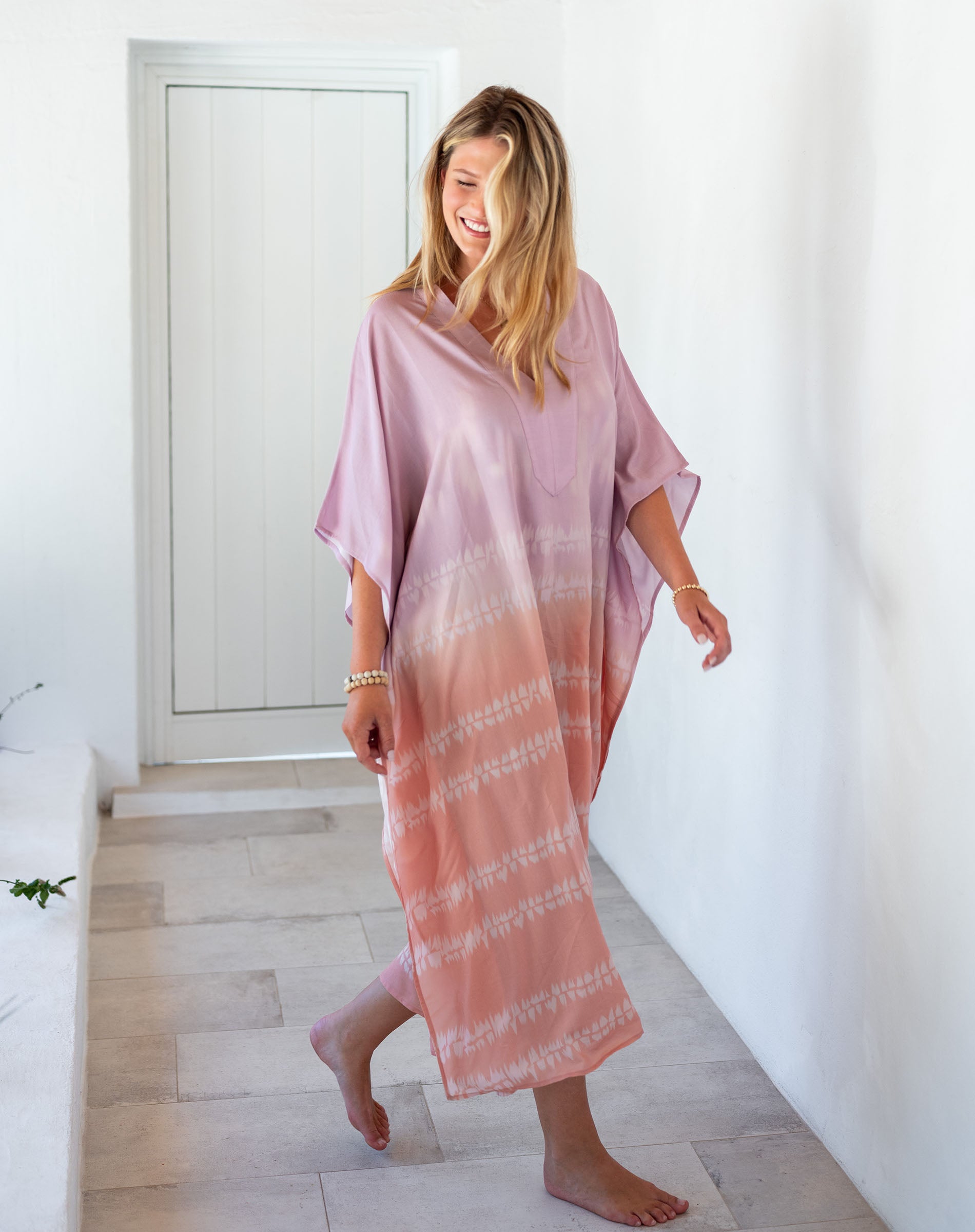 Mersea Women's Palm Springs Kaftan Maxi Dress in Sunset Glow Mersea Women's Palm Springs Kaftan Maxi Dress in Sunset Glow