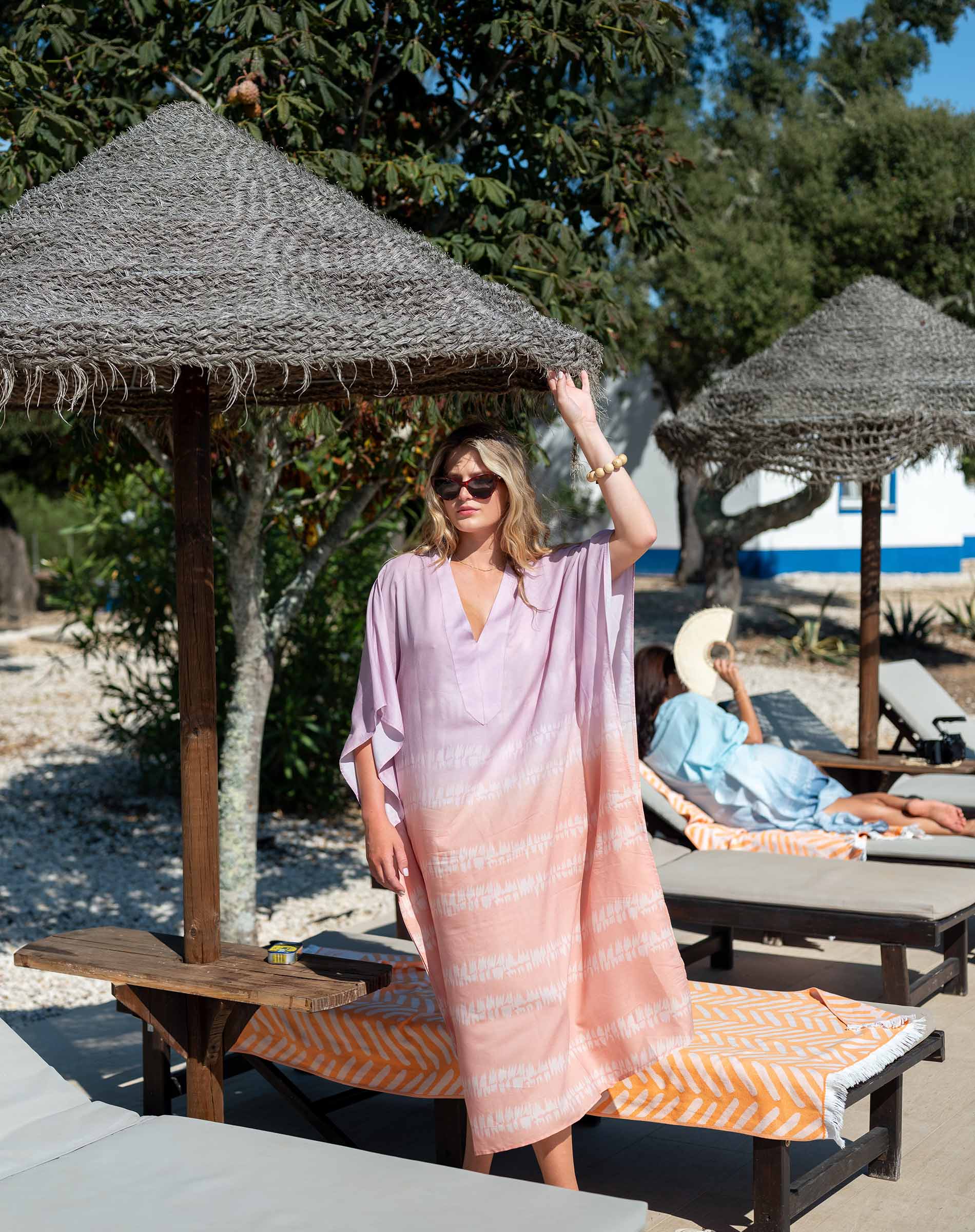 Mersea Women's Palm Springs Kaftan in Sunset Glow Mersea Women's Palm Springs Kaftan in Sunset Glow