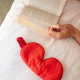 Women's Red Satin Modal Sleep Mask