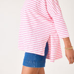 Women's Pink Striped One Sized Tee