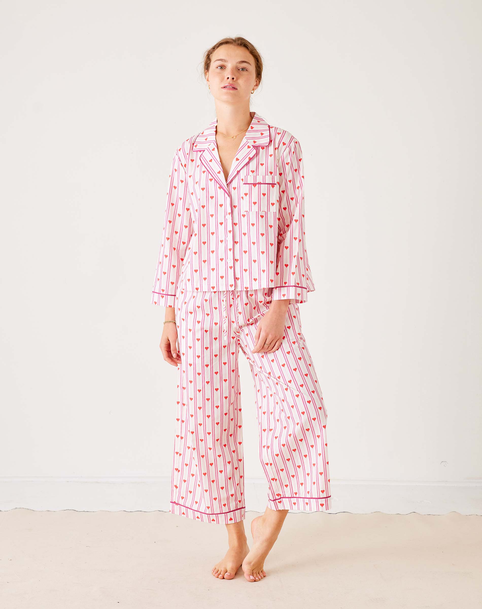 Women's Valentine's Day Heart Pajama Pant Set