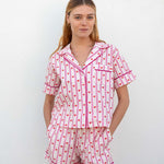 Women's Valentine's Day Heart Pajama Short Set