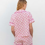 Women's Valentine's Day Heart Pajama Short Set