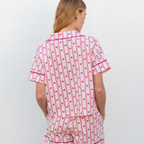 Women's Valentine's Day Heart Pajama Short Set